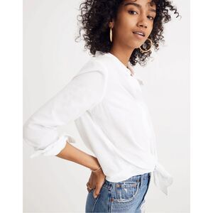 Madewell White Button Down Shirt